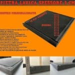 Base per barbecue in pietra lavica - spessore 3 cm - info